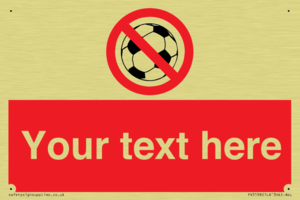 Custom No Ball Games Sign